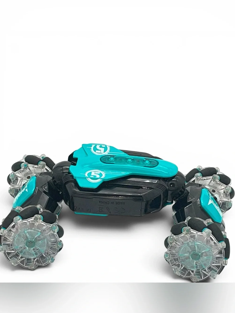 RC Stunt Drift Car LED 360 Mecanum Wheels No Remote